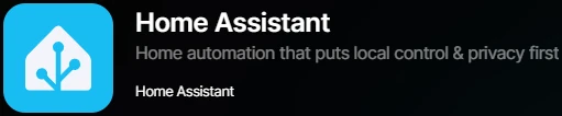 Home Assistant AppStore