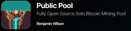 Public Pool AppStore